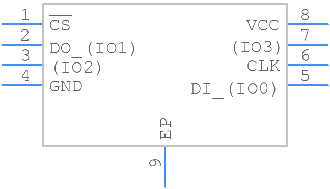 W25M512JVESQ - Winbond - PCB symbol