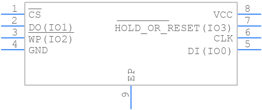 W25Q64JVZPSQ - Winbond - PCB symbol