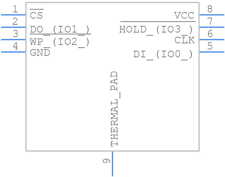 W25Q80DVUXJE - Winbond - PCB symbol