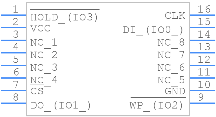 W25M02GVSFAG - Winbond - PCB symbol