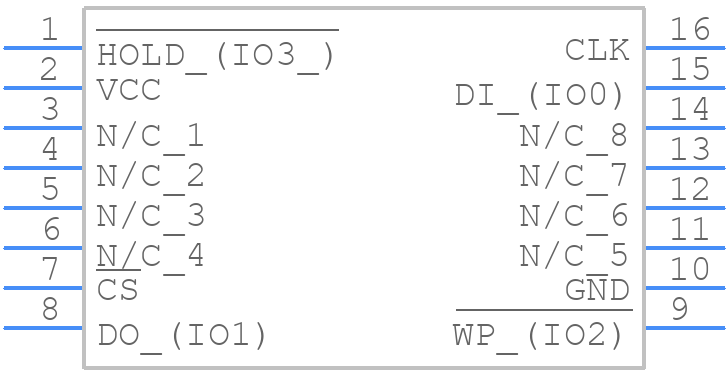 W25N01GVSFAG - Winbond - PCB symbol