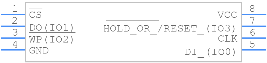 W25Q32JVSSAQ - Winbond - PCB symbol