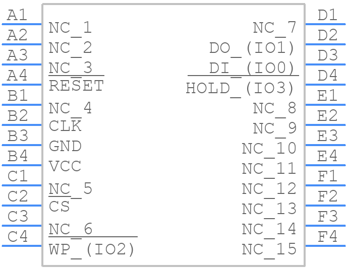 W25Q32JVTCJM - Winbond - PCB symbol