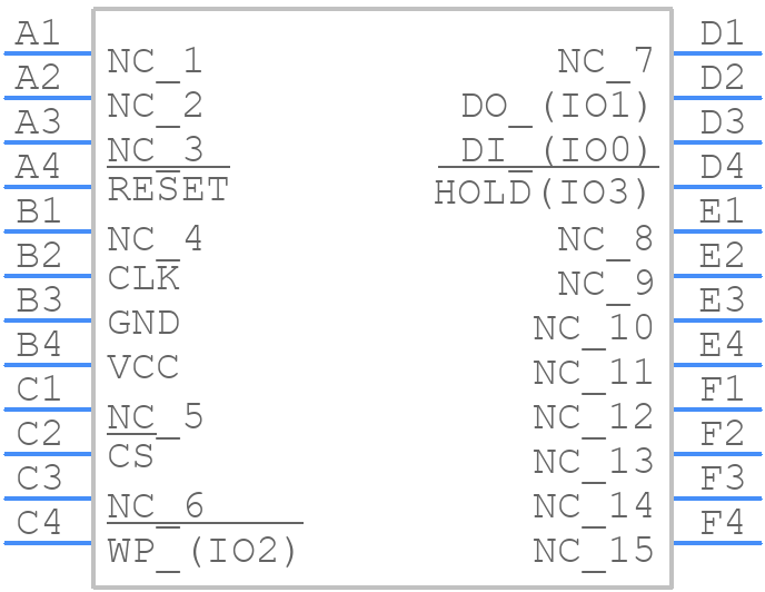 W25Q64JVTCJQ - Winbond - PCB symbol