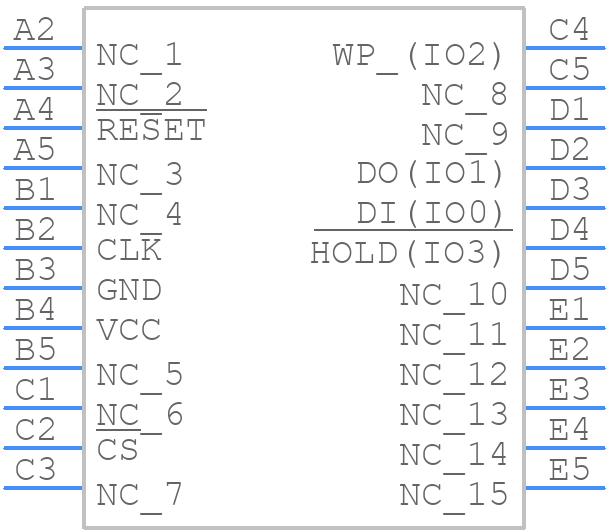 W25Q32JVTBSM - Winbond - PCB symbol