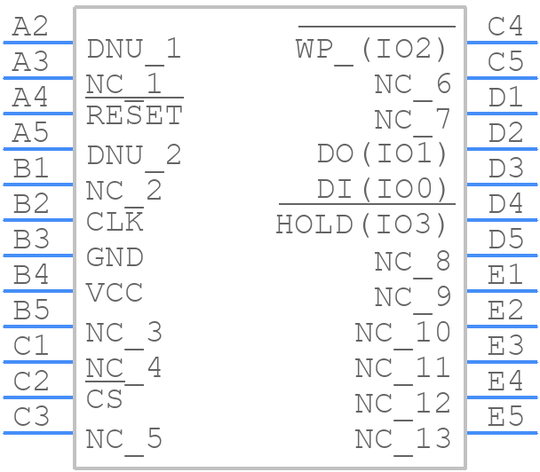 W25Q512NWBIA - Winbond - PCB symbol