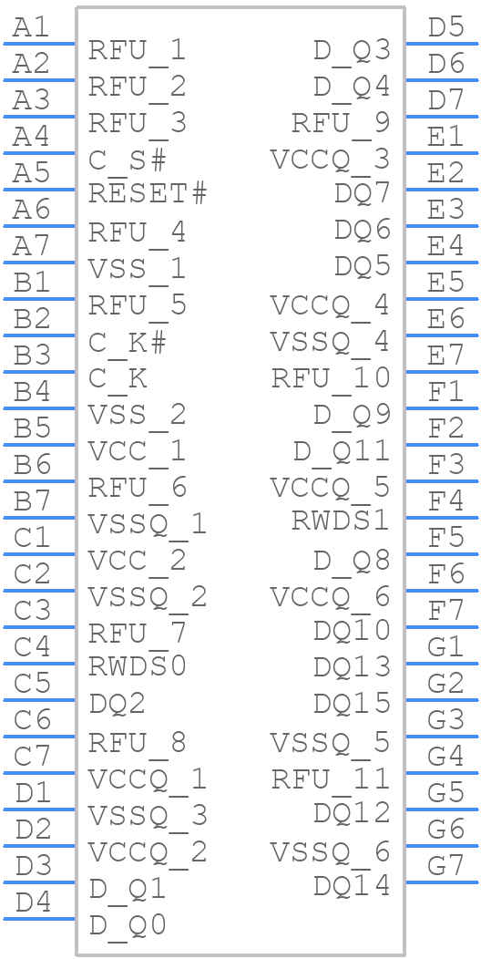 W958D6NBKX5I - Winbond - PCB symbol