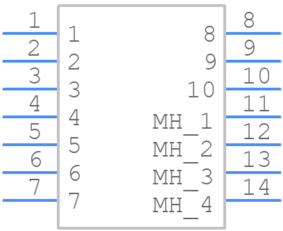 B5743-210-M-L-1 - Harwin - PCB symbol