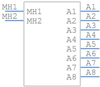684M8W8103L461 - NorComp - PCB symbol