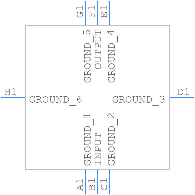 TA2036A - TAI-SAW Technology - PCB symbol