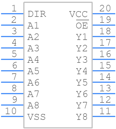 AF54RHC806ENT-R - Apogee Semiconductor - PCB symbol