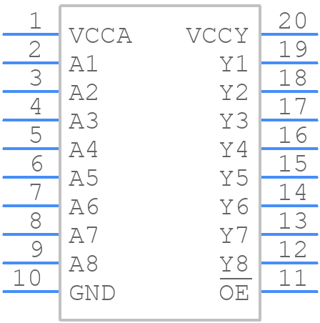AF54RHC844ANT-R - Apogee Semiconductor - PCB symbol