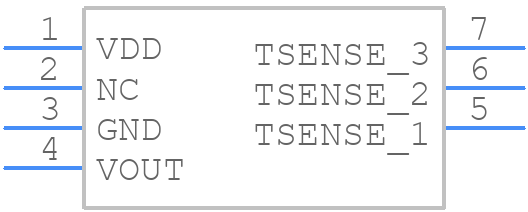 ISOTMP35BEDFQRQ1 - Texas Instruments - PCB symbol