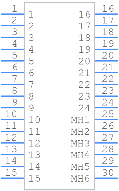 GT8E-24DP-DS(55) - Hirose - PCB symbol
