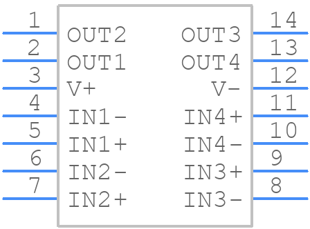 TLV1814QDRQ1 - Texas Instruments - PCB symbol