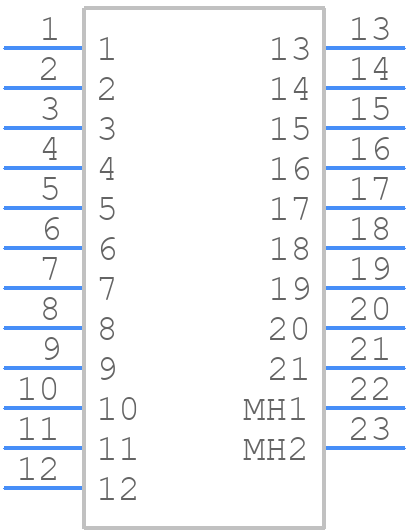 M83513/28-C01NP - Glenair - PCB symbol