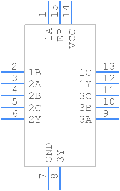 SN74LVC11AWBQARQ1 - Texas Instruments - PCB symbol