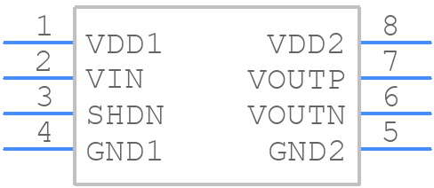 TPA8003 - 3Peak Incorporated - PCB symbol