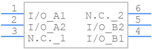 DF6D6UFE - Toshiba - PCB symbol