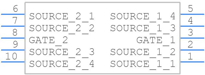 SSM10N961L - Toshiba - PCB symbol