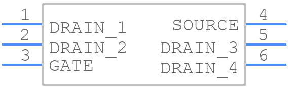 SSM6K824R - Toshiba - PCB symbol