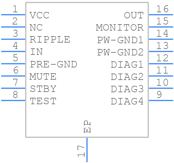 TB2909FNG - Toshiba - PCB symbol