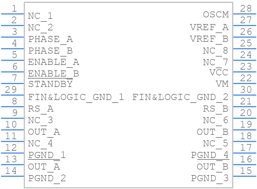 TB62208FG - Toshiba - PCB symbol