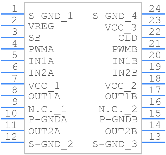 TB6561NG - Toshiba - PCB symbol