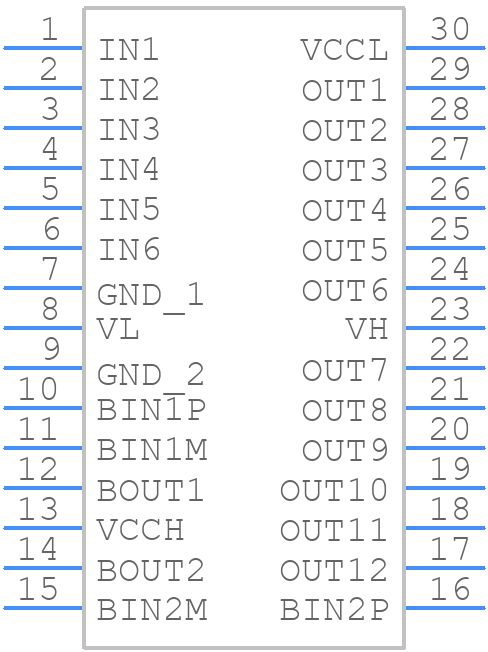 TB6815FNG - Toshiba - PCB symbol