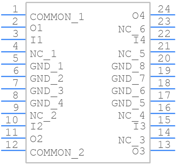 TBD62064AFAG - Toshiba - PCB symbol
