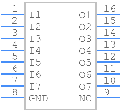 TBD62503AFG - Toshiba - PCB symbol