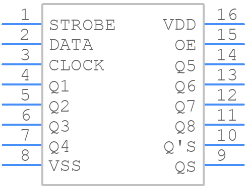TC4094BP - Toshiba - PCB symbol