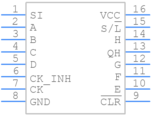TC74AC166F - Toshiba - PCB symbol