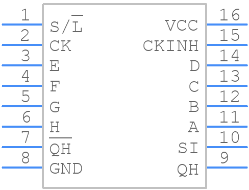 TC74VHC165F - Toshiba - PCB symbol