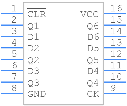 TC74VHC174F - Toshiba - PCB symbol