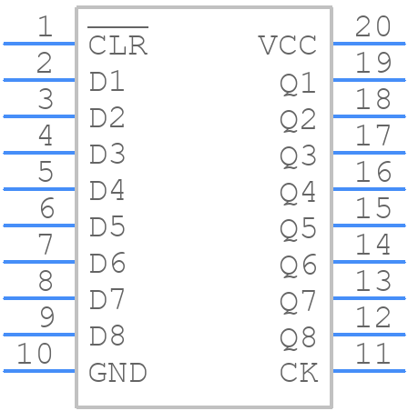 TC74VHCT9273P - Toshiba - PCB symbol