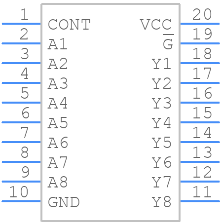 TC74VHCT9541AFK - Toshiba - PCB symbol