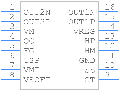TC78B006FNG - Toshiba - PCB symbol