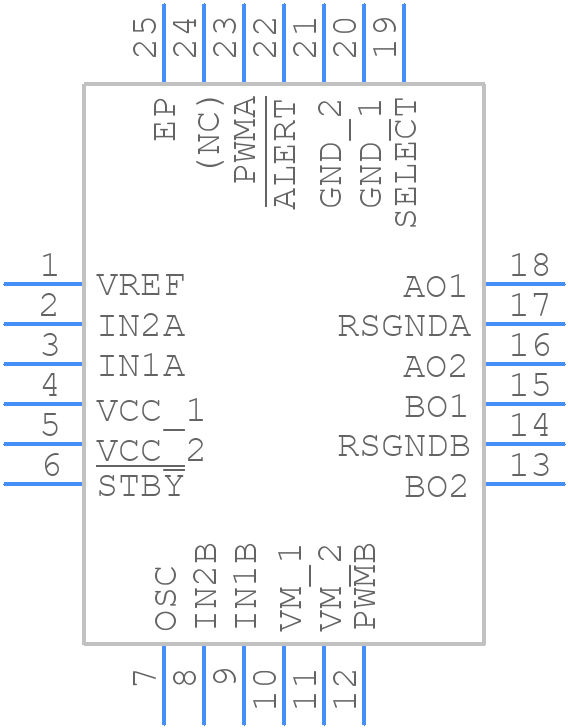 TC78H600FTG - Toshiba - PCB symbol