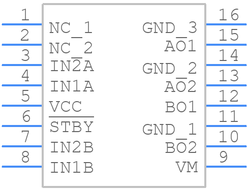 TC78H610FNG - Toshiba - PCB symbol