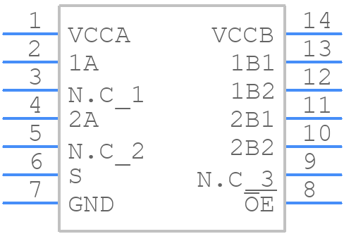 TC7MPB9327FT - Toshiba - PCB symbol