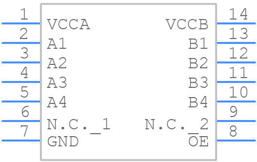 TC7QPB9306FT - Toshiba - PCB symbol
