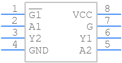 TC7WT241FU - Toshiba - PCB symbol