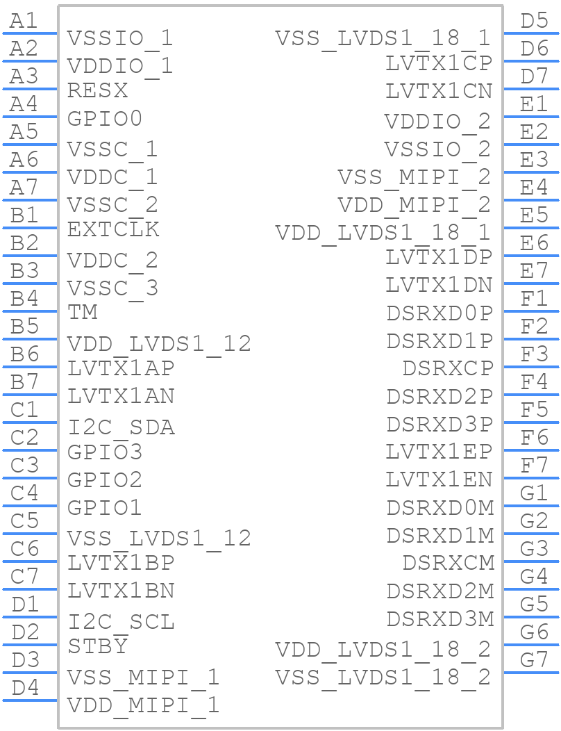 TC9592XBG - Toshiba - PCB symbol