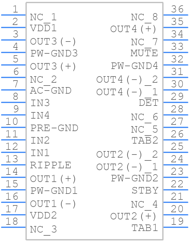 TCB001FNG - Toshiba - PCB symbol