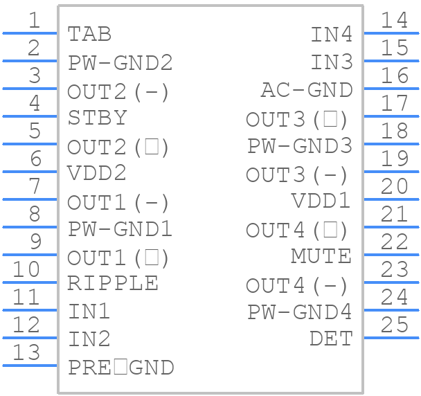 TCB001HQ - Toshiba - PCB symbol