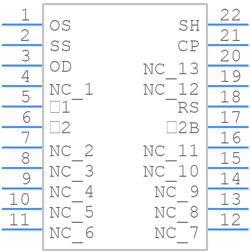 TCD1209DG - Toshiba - PCB symbol