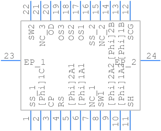 TCD2566BFG - Toshiba - PCB symbol