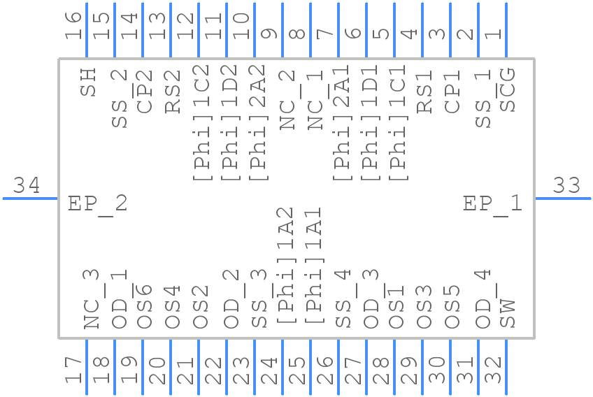 TCD2723BFG - Toshiba - PCB symbol