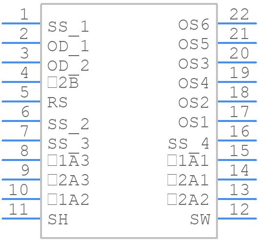 TCD2724DG-1 - Toshiba - PCB symbol